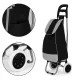 ModernHome 25L Shopping Trolley with Rubber Wheels, Black