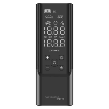 Portable Tire Inflator Proove Pump Assistant Pro, Cordless Air Compressor, black