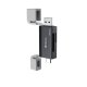 Картридер USB и USB-C 3.0 Devia EL240 2-в-1 для SD и TF, черный