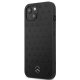 Mercedes iPhone 13 mini vāciņš Leather Stars Pattern, melns