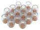 Silicone Furniture Leg Caps with Felt 16pcs, 25-29mm, Transparent