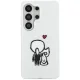 Karl Lagerfeld IML Karl&Choupette MagSafe Case for Samsung Galaxy S26 Ultra, Clear