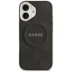 Guess iPhone 17 Case Peony Hot Stamp MagSafe, Black