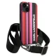 Karl Lagerfeld Color Stripes Strap Case for iPhone 14, Pink