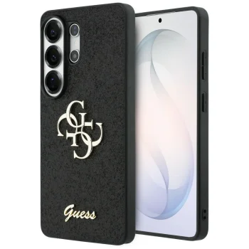 Guess Fixed Glitter Big 4G Case for Samsung Galaxy S26 Ultra, Black