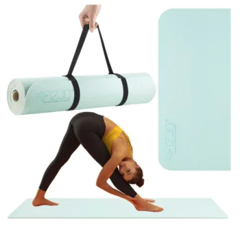 4Fizjo 832 TPE Anti-Slip Yoga and Exercise Mat 180x60x1 cm, Green