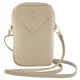 Guess ZIP Leather Triangle Phone Bag, Gold