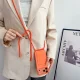 Silicone Case with Card Slot and Strap for iPhone 18 Pro Max / 17 Pro Max, Orange