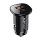 Acefast B1 38W USB-C / USB Automašīnas lādētājs, Melns