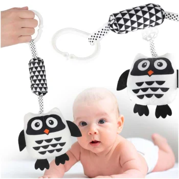 Contrast Sensory Rattle Toy Owl