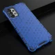 Armored Case for Samsung Galaxy A03s with Honeycomb Pattern, Blue