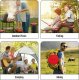 Telescopic Portable Adjustable Height Folding Stool for Camping Festival Hiking BBQ Gardening Fishing