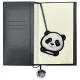 Nimmy Big Eyed Pet 2.0 Panda 2-in-1 Notebook + Pen Set, Black