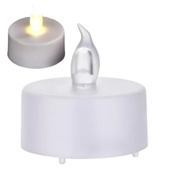 Battery Operated LED Candle with Flame Effect for Grave and Decor