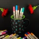 Acrylic Markers for Fabric, Stones, Glass, Waterproof, 24 pcs