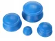 Silicone Vacuum Massage Cupping Set, Blue, 4 Pcs