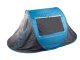 Pop-up beach tent, self-assembling, UV protection, large, carry bag, grey blue