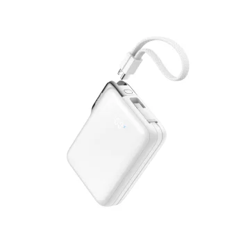 Power Bank Joyroom JR-PBF27 Pro 10000mAh 30W Built-in Cables - White