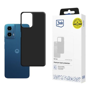 3mk Matt Case for Motorola Moto G34 5G Black