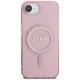 Guess IML Glitter Circle MagSafe Case for iPhone 16e - Pink