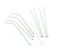 Metal Straw Set (10 Pieces), Silver