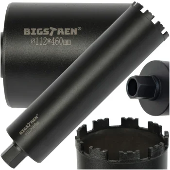 Bigstren 27083 Diamond Core Drill Bit, 112x460 mm, 1 1/4" UNC
