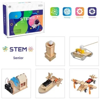 5in1 Wooden Assembly STEM Educational Science Lab Kit