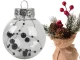 Christmas Tree Baubles 6 cm, Set of 24, Black