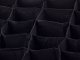 Drawer Organizer for Underwear and Socks, 16 Compartments, Black