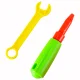 Kids Toy Tool Set with Screwdriver and Building Blocks, 258 Pieces, Suitcase