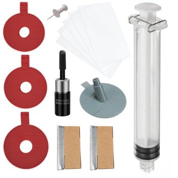 Vējstikla remonta komplekts plaisu un skrāpējumu labošanai