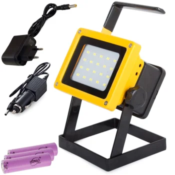 Portable LED Floodlight 100W, 20 SMD, with Battery