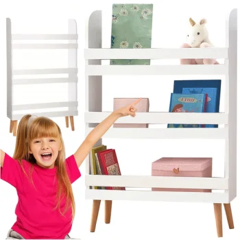 Ruhhy Kids Toy and Book Shelf, White
