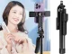 Selfie Stick with Tripod and Bluetooth Remote, 178 cm, Black