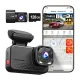 REDTIGER VC70 Wi-Fi 6 4K + 2.5K Dash Cam with GPS and 128GB Card