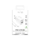 Puro PROLITE 20W USB-A / USB-C Wall Charger + Cable 1.2m - White