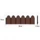 Plonos Garden Edging 2.4 m, Brown