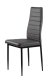 Multistore Set of 4 Dining Chairs, Eco-leather, Grey
