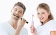 FairyWill FW-507 Sonic Toothbrushes with Head Set and Case FW-507, Black and Pink