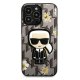 Apple iPhone 13 Pro 6.1\" Karl Lagerfeld Flower Ikonik Karl Case Cover, Black