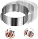 Round Stainless Steel Adjustable Cake Ring Baking Mold, 12 cm