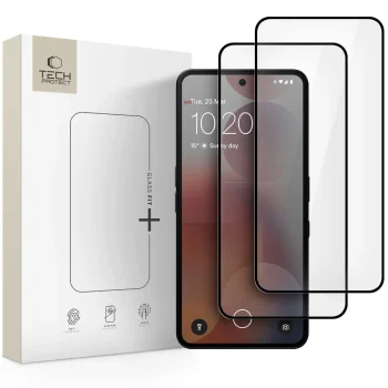 Tech-Protect Glass Fit+ 2-Pack Tempered Glass for Nothing Phone 3A / 3A Pro Black