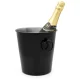 Leopold Vienna LV213008 Champagne Cooler, Stainless Steel, Black
