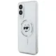 Karl Lagerfeld Samsung Galaxy S25 Edge Case Metal Choupette Head MagSafe, White