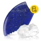 4FIZJO Grooved Gua Sha Facial Massage Stone Natural Lazurite