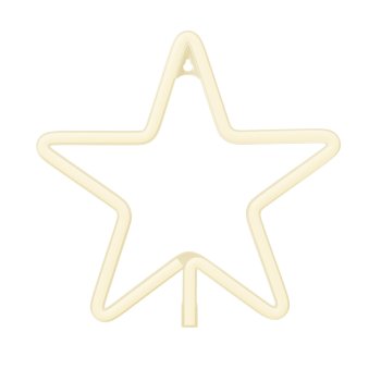 Star LED Neon Sign for Christmas Wall Decor Forever Light FLNE22, Warm White