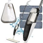 Flat Spray Mop with 350ml Sprayer and 3 Microfiber Pads, 120 cm