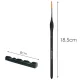 Maaleo 5-Piece Paint Brush Set with Stand, Black