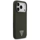 Guess Silicone Triangle Logo MagSafe Phone Case Cover iPhone 17 Pro - Green