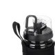 Trizand Water Bottle with Fruit Infuser and Sleeve 1L, Black/Clear